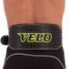 Пояс атлетический кожаный VELO VL-8180 спинка-15см размер-M-XXL черный-салатовый VL-8180 фото 3