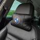 Авто подушки 2 шт &mdash; набор BMW из натуральной кожи, на подголовник в машину, Автомобильная подушка БМВ ws13553-1 фото 18