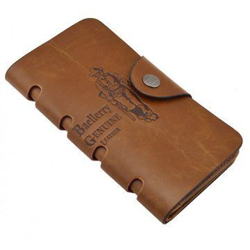 Мужское портмоне Baellerry Genuine Leather COK10, Стильный мужской кошелек. Цвет: коричневый ws86784 фото