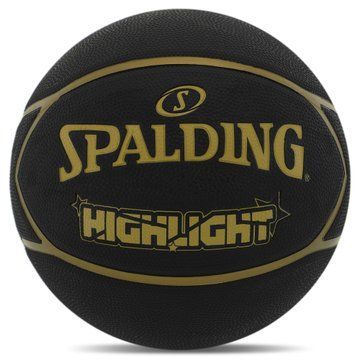 Мяч баскетбольный резиновый SPALDING HIGHLIGHT 84355Z размер 7 черный 84355Z фото