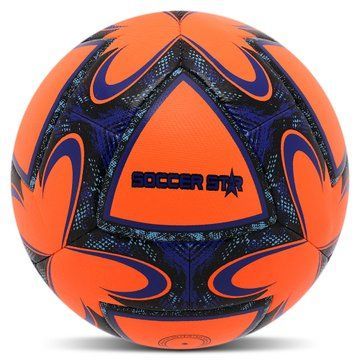 М'яч футбольний HYBRID SOCCER STAR FB-4461 №5 PU помаранчевий-синій FB-4461 фото