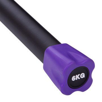 Бодибар Body Bar Zelart FI-1251-6 вес 6кг черный-фиолетовый FI-1251-6 фото