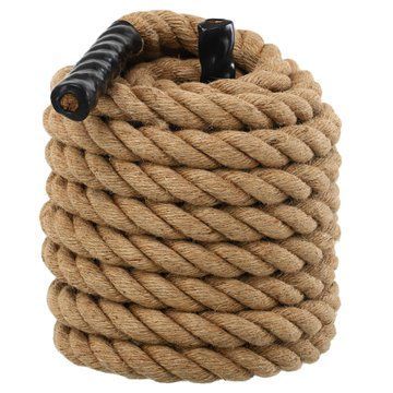 Канат для кроссфита Combat Battle Rope Zelart FI-0909-15 15м коричневый FI-0909-15 фото