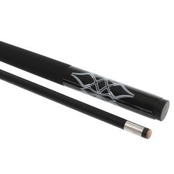 Кий бильярдный для пула двухсоставной разборной GRAMAX CARBON KS-6207 145x1,2см черный-белый KS-6207 фото