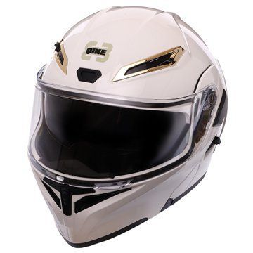 Мотошлем модуляр (flip-up) QKE M-8523 M-XL белый L M-8523 фото