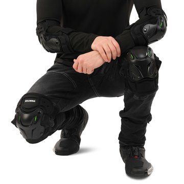 Комплект мотозахисту наколінники та налокітники SOULRIDING SP-Sport M-9333 чорний-жовтий M-9333 фото