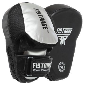 Лапа боксерская изогнутая тренировочная FLEX FISTRAGE VL-8323 26x19x5см 2штуки серый-черный VL-8323 фото