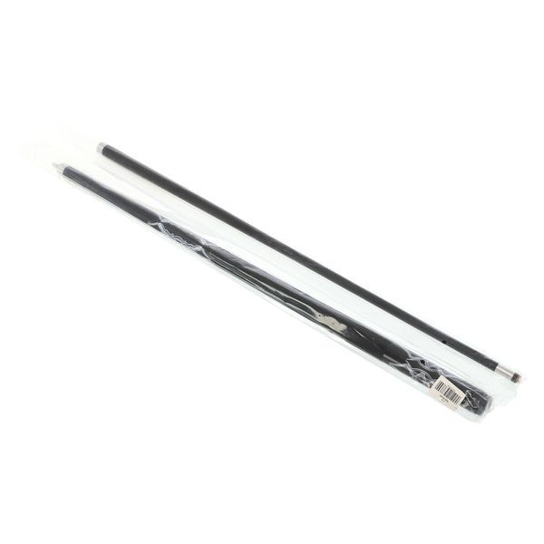 Кий бильярдный для пула двухсоставной разборной GRAMAX CARBON KS-6207 145x1,2см черный-белый KS-6207 фото