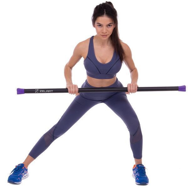 Бодибар Body Bar Zelart FI-1251-6 вес 6кг черный-фиолетовый FI-1251-6 фото