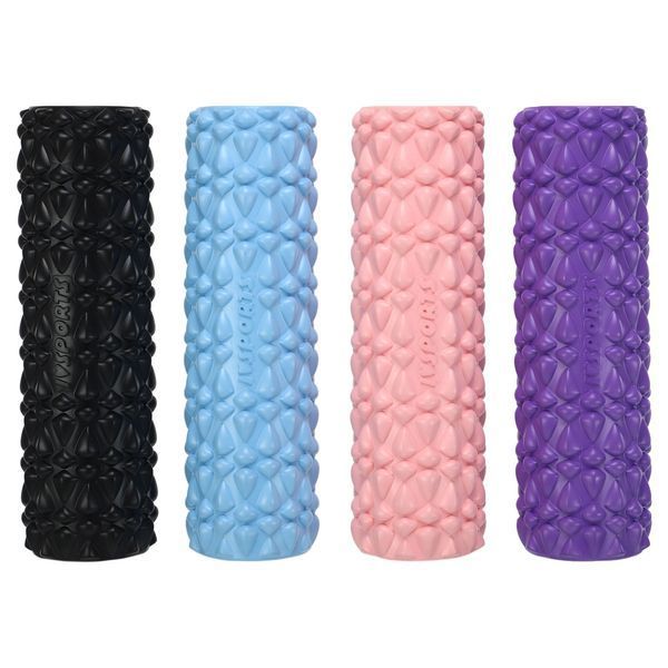 Роллер массажный цилиндр (ролик мфр) заполненный пеной 45см Grid Bubble Roller SP-Sport FI-9391 цвета в ассортименте FI-9391 фото