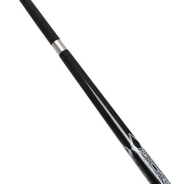 Кий бильярдный для пула двухсоставной разборной GRAMAX CARBON KS-6207 145x1,2см черный-белый KS-6207 фото