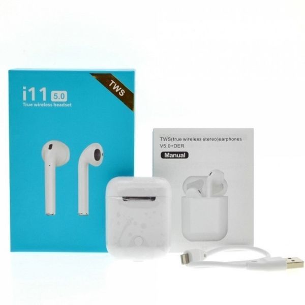 Беспроводные наушники с сенсорным управлением Unit i11 TWS Sensor Stereo Bluetooth 5.0. Цвет: белый ws72945 фото