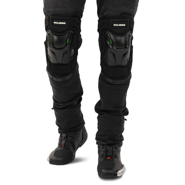 Комплект мотозащиты наколенники и налокотники SOULRIDING SP-Sport M-9333 черный-желтый M-9333 фото