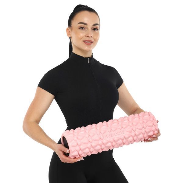 Роллер массажный цилиндр (ролик мфр) заполненный пеной 45см Grid Bubble Roller SP-Sport FI-9391 цвета в ассортименте FI-9391 фото