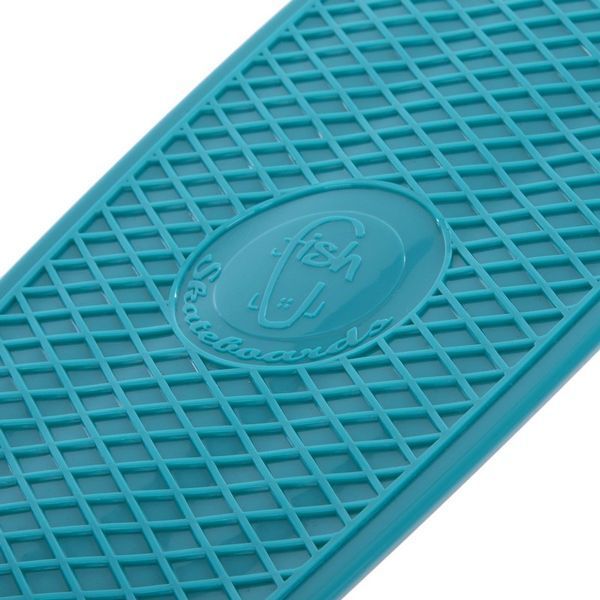 Пенни борд Penny Board круизер пластиковый со светящимися колесами 22' FISH SK-405-11 мятный-черный-фиолетовый SK-405-11 фото