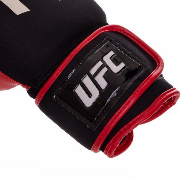 Перчатки боксерские на липучке неопреновые UFC PRO Washable UHK-75012 L красный UHK-75012 фото