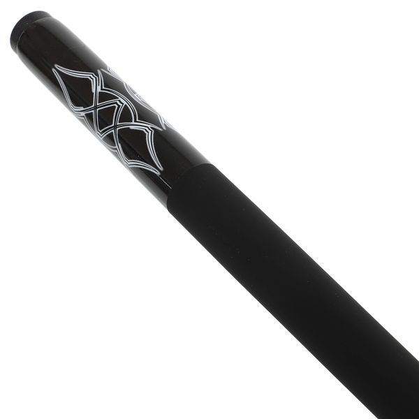 Кий бильярдный для пула двухсоставной разборной GRAMAX CARBON KS-6207 145x1,2см черный-белый KS-6207 фото