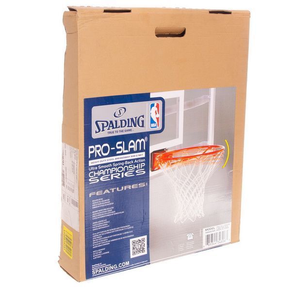 Кольцо баскетбольное с сеткой для щита SPALDING PRO SLAM RIM 7888SCNR o46см красный 7888SCNR фото