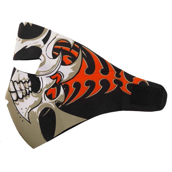 Маска лицьова вітрозахисна креативна термонавушники SP-Sport MS-4344-4 Tribal Skull чорний MS-4344-4 фото