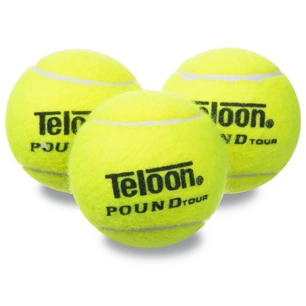 Мячи для большого тенниса TELOON POUND TOUR T828P3 3шт салатовый T828P3 фото