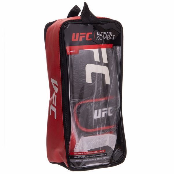 Перчатки боксерские на липучке неопреновые UFC PRO Washable UHK-75012 L красный UHK-75012 фото