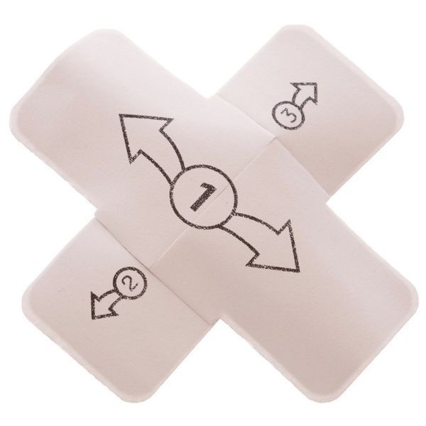 Кинезио тейп преднарезанный для направленного обезболивания KT TAPE PRO X Kinesio tape XSTRIP 15шт черный XSTRIP фото