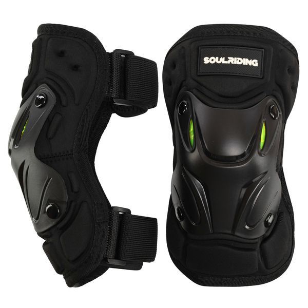 Комплект мотозащиты наколенники и налокотники SOULRIDING SP-Sport M-9333 черный-желтый M-9333 фото