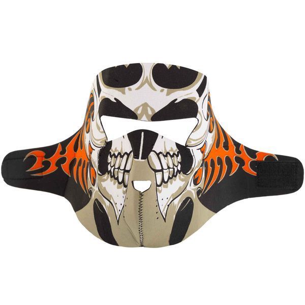 Маска лицьова вітрозахисна креативна термонавушники SP-Sport MS-4344-4 Tribal Skull чорний MS-4344-4 фото