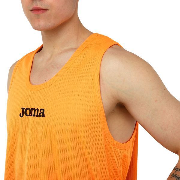 Манишка спортивная игровая двусторонняя цельная Joma 101689-050 cалатовый-оранжевый L 101689-050 фото
