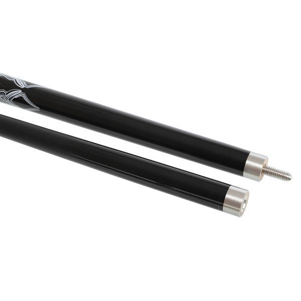 Кий бильярдный для пула двухсоставной разборной GRAMAX CARBON KS-6207 145x1,2см черный-белый KS-6207 фото