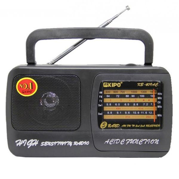 Радиоприёмник Kipo KB-409AC мощный радио FM c usb питание от батарейки R20 или от сети ws66758 фото