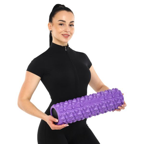 Роллер массажный цилиндр (ролик мфр) заполненный пеной 45см Grid Bubble Roller SP-Sport FI-9391 цвета в ассортименте FI-9391 фото