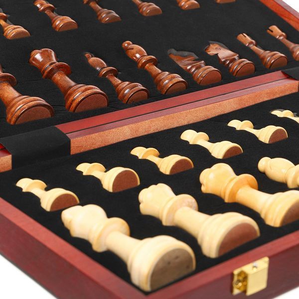 Шахматы настольная игра деревянные Xinliye W5207 размер 42x42х3 см W5207 фото