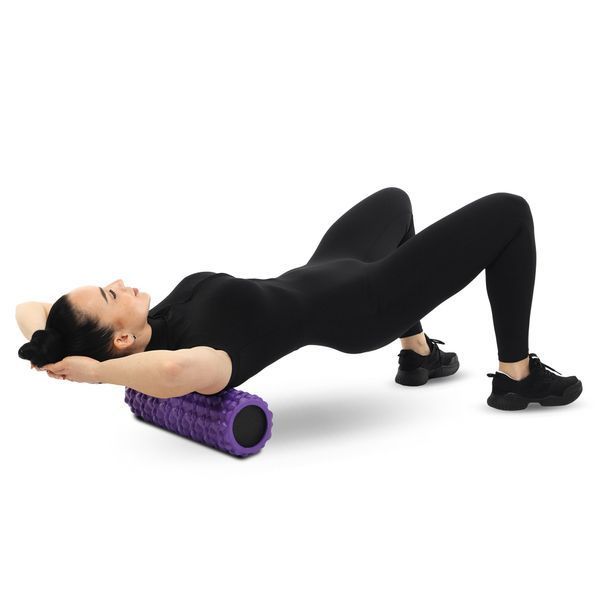 Роллер массажный цилиндр (ролик мфр) заполненный пеной 45см Grid Bubble Roller SP-Sport FI-9391 цвета в ассортименте FI-9391 фото
