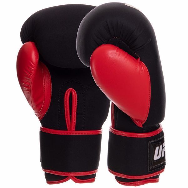 Перчатки боксерские на липучке неопреновые UFC PRO Washable UHK-75012 L красный UHK-75012 фото