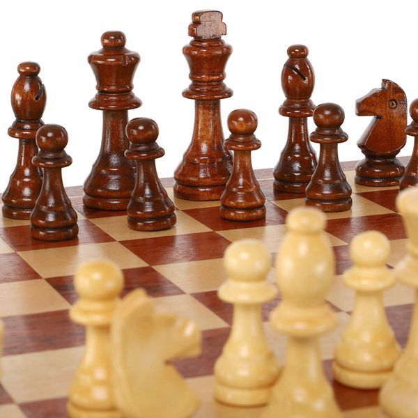 Шахматы настольная игра деревянные Xinliye W5207 размер 42x42х3 см W5207 фото