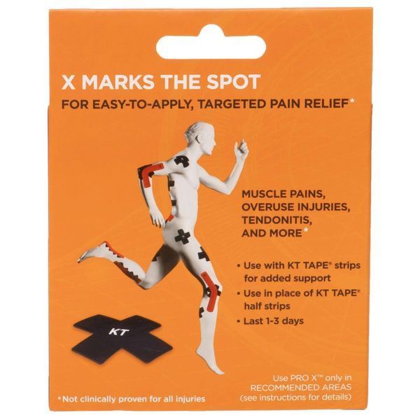 Кинезио тейп преднарезанный для направленного обезболивания KT TAPE PRO X Kinesio tape XSTRIP 15шт черный XSTRIP фото