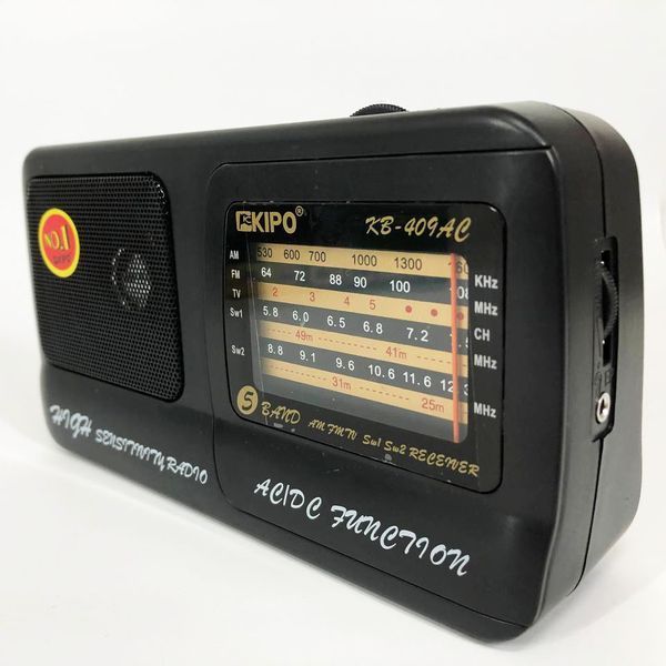 Радиоприёмник Kipo KB-409AC мощный радио FM c usb питание от батарейки R20 или от сети ws66758 фото