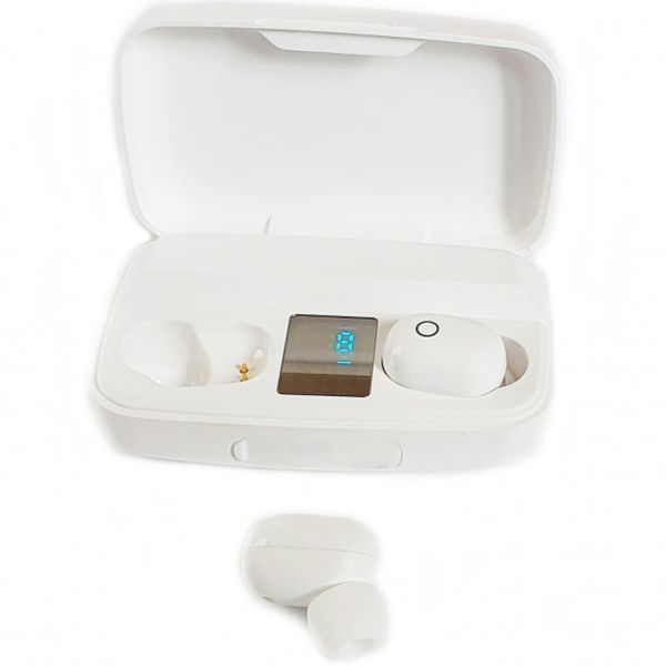 Bluetooth стерео наушники беспроводные c боксом для зарядки Air J16 TWS Original. Цвет: белый ws51241-1 фото