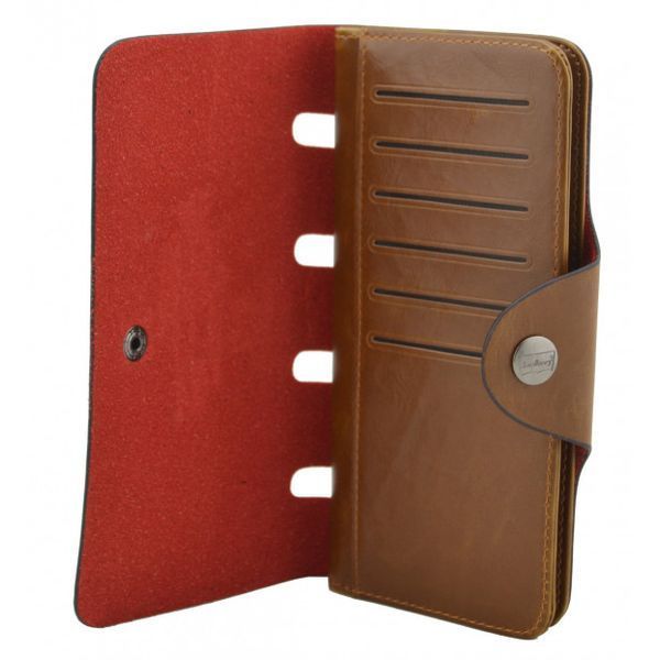 Мужское портмоне Baellerry Genuine Leather COK10, Стильный мужской кошелек. Цвет: коричневый ws86784 фото