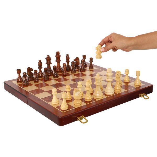 Шахматы настольная игра деревянные Xinliye W5207 размер 42x42х3 см W5207 фото