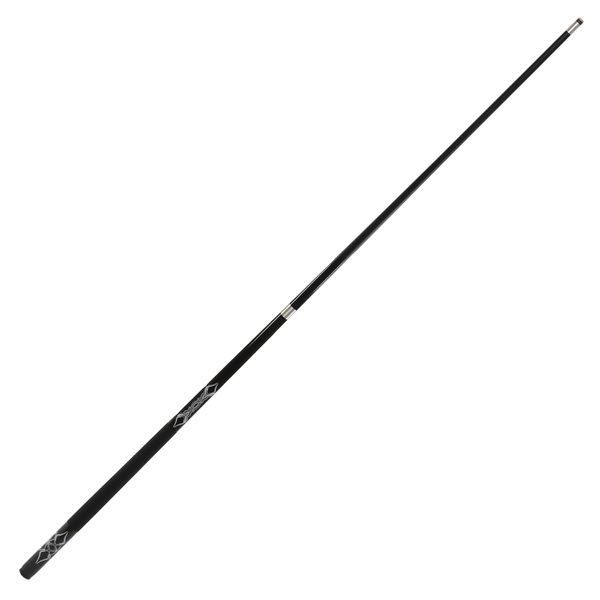 Кий бильярдный для пула двухсоставной разборной GRAMAX CARBON KS-6207 145x1,2см черный-белый KS-6207 фото