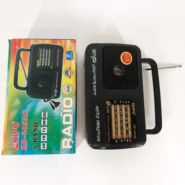 Радиоприёмник Kipo KB-409AC мощный радио FM c usb питание от батарейки R20 или от сети ws66758 фото