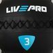 Мяч набивной медицинский для кроссфита WALL BALL LiveUp LP8100-3 3кг черный-серый LP8100-3 фото 4