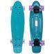 Пенни борд Penny Board круизер пластиковый со светящимися колесами 22' FISH SK-405-11 мятный-черный-фиолетовый SK-405-11 фото 1