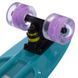 Пенни борд Penny Board круизер пластиковый со светящимися колесами 22' FISH SK-405-11 мятный-черный-фиолетовый SK-405-11 фото 3