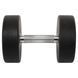 Гантель цельная профессиональная с полиуретановым покрытием TECHNOGYM TG-1834-22_5 1шт 22,5кг черный-серый TG-1834-22_5 фото 3