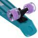 Пенни борд Penny Board круизер пластиковый со светящимися колесами 22' FISH SK-405-11 мятный-черный-фиолетовый SK-405-11 фото 4