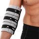Налокотники для жима 2штуки 2штуки ADJUSTABLE ELBOW SLEEVE EZOUS C-08 2шт серый-черный L C-08 фото 9