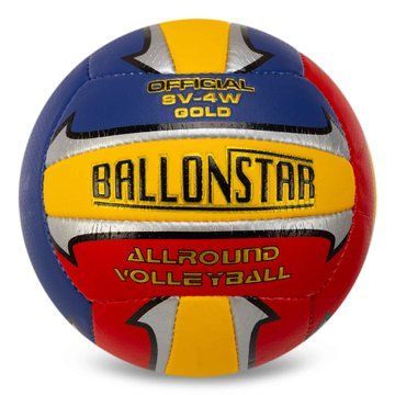 Мяч волейбольный BALLONSTAR LG-2080 №5 PU желтый-синий-белый LG-2080 фото